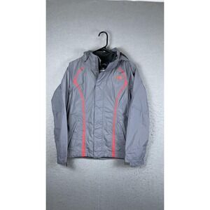 The North Face Jacket Womens XS Gray Hooded‎ Rain Coat Full Zip Outdoor Hiking